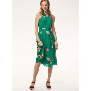 Aritza Wilfred AUBERT DRESS Midi Green floral Size 4